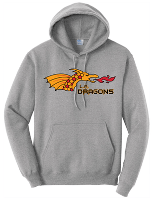 Custom Printed Apparel | LA Dragons Fall 2025 - Adult Hooded Sweatshirt (Multiple Color Options) (Personalization Options) - LA Dragons Fall 2025 - 18449