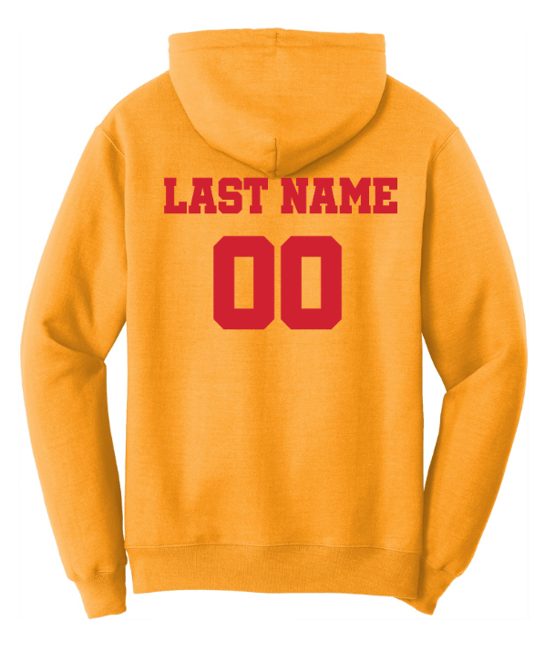 Custom Printed Apparel | LA Dragons Fall 2025 - Adult Hooded Sweatshirt (Multiple Color Options) (Personalization Options) - LA Dragons Fall 2025 - 18449