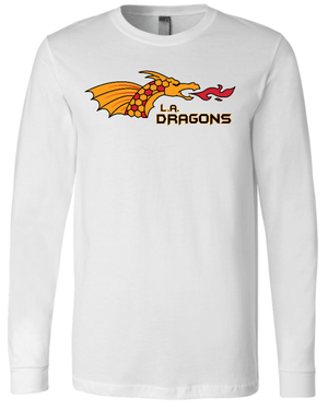 Custom Printed Apparel | LA Dragons Fall 2025 - Adult Long Sleeve Tee (Multiple Color Options) - LA Dragons Fall 2025 - 18449