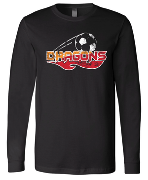 Custom Printed Apparel | LA Dragons Fall 2025 - Adult Long Sleeve Tee (Multiple Color Options) - LA Dragons Fall 2025 - 18449