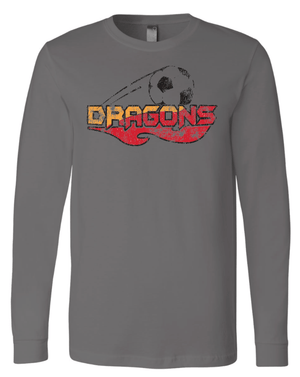 Custom Printed Apparel | LA Dragons Holiday Store 2025 | Adult Unisex Asphalt Long Sleeve "Soccer Design" - LA Dragons Holiday 25 - 18748