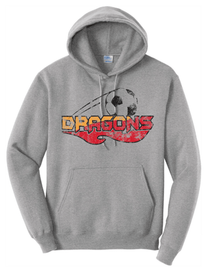 Custom Printed Apparel | LA Dragons Holiday Store 2025 | Adult Unisex Athletic Heather Hoodie "Soccer Design" (PERSONALIZATION OPTIONAL) - LA Dragons Holiday 25 - 18748