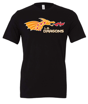 Custom Printed Apparel | LA Dragons Holiday Store 2025 | Adult Unisex Black T-Shirt "Dragon Design" - LA Dragons Holiday 25 - 18748