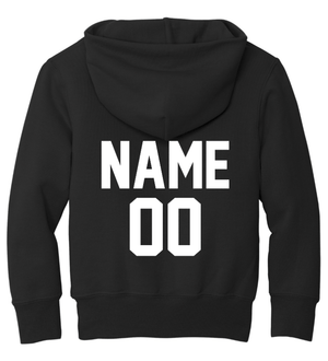 Custom Printed Apparel | LA Dragons Holiday Store 2025 | Youth Black Hoodie "Soccer Design" (PERSONALIZATION OPTIONAL) - LA Dragons Holiday 25 - 18748