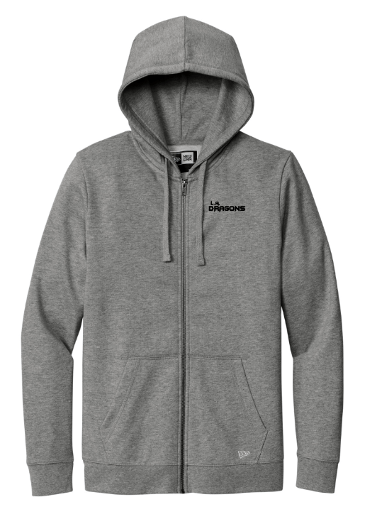 Custom Apparel - Screen Printing - LA Dragons - Soccer Camp - New Era Full - Zip - Zip Hoodie - LA Dragons Soccer Camp - 14634