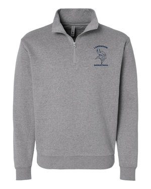 Custom Apparel - Screen Printing - Lakewood Basketball - Unisex Adult 1/4 Zip Pullover Sweatshirt - Lakewood Basketball - 15099
