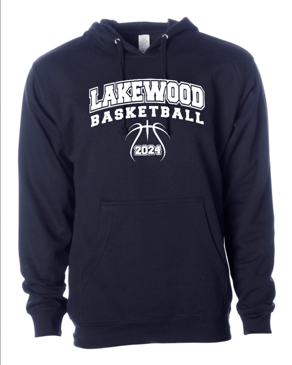 Custom Apparel - Screen Printing - Lakewood Basketball - Unisex Adult Hoodie - Lakewood Basketball - 15099