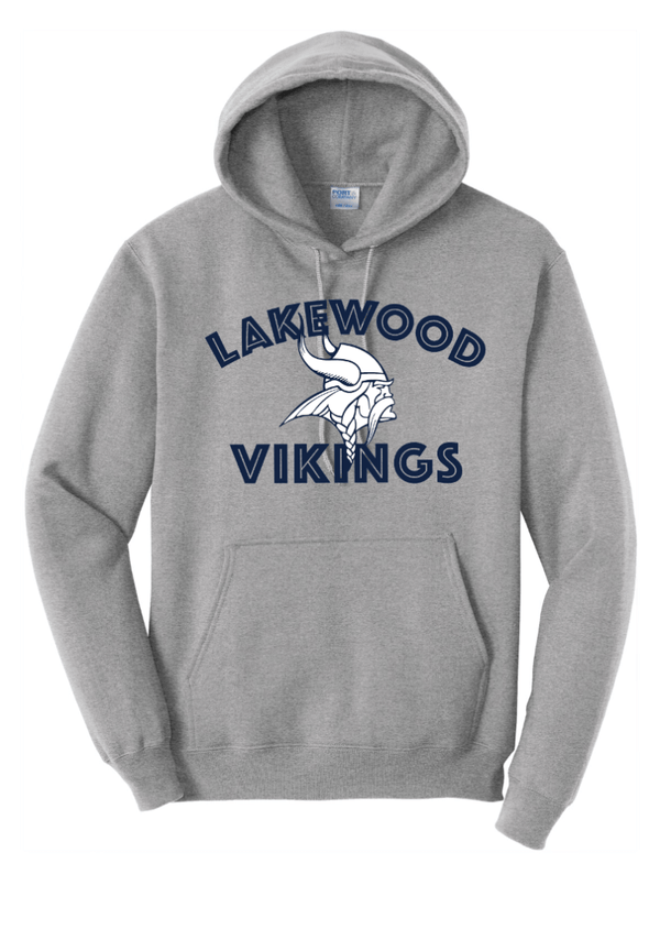 Custom Apparel - Screen Printing - Lakewood Vikings - TALL Unisex Hoodie - Lakewood vikings