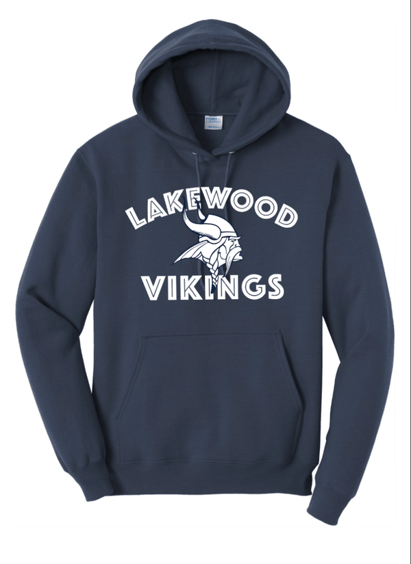 Custom Apparel - Screen Printing - Lakewood Vikings - TALL Unisex Hoodie - Lakewood vikings