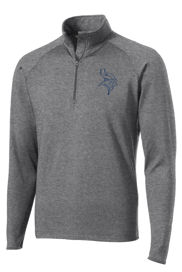 Custom Apparel - Screen Printing - Lakewood Vikings - Unisex Embroidered Stretch 1/4 - Zip Pullover - Lakewood vikings