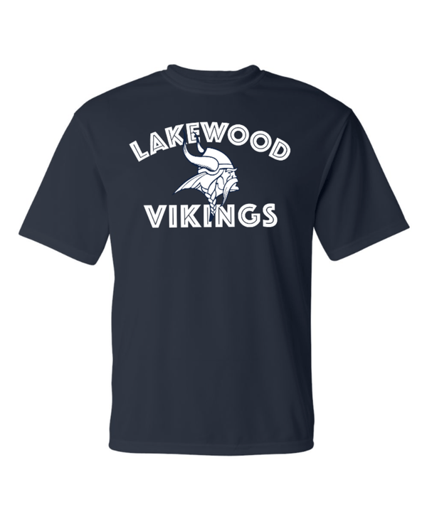Custom Apparel - Screen Printing - Lakewood Vikings - Unisex Performance T-Shirt (Arch Design) - Lakewood vikings