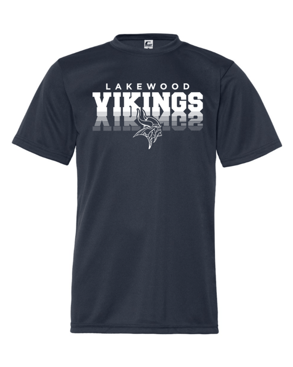 Custom Apparel - Screen Printing - Lakewood Vikings - Youth Performance T-Shirt (Mirror Design) - Lakewood vikings