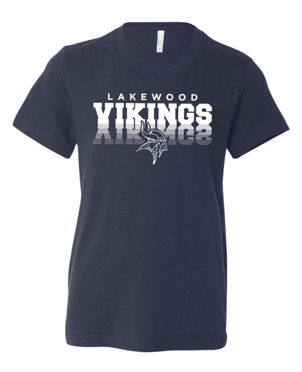 Custom Apparel - Screen Printing - Lakewood Vikings - Youth T-Shirt (Mirror Design) - Lakewood vikings