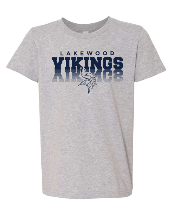 Custom Apparel - Screen Printing - Lakewood Vikings - Youth T-Shirt (Mirror Design) - Lakewood vikings