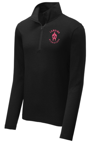 Custom Printed Apparel | Lansing Gladiators Fall 2025 - Black Adult Performance Quarter Zip - Lansing Gladiators Fall 2025 - 18278