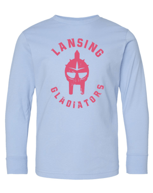 Custom Printed Apparel | Lansing Gladiators - Youth Long Sleeve T-Shirt - Lansing Gladiators - 17974