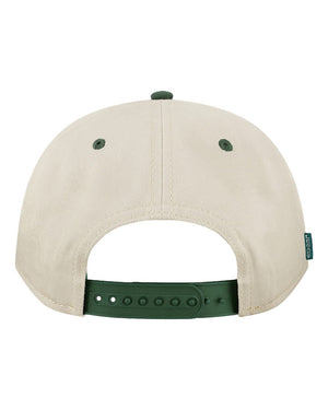 Sigma Alpha Sorority Headwear Stone/ Dark Green back view