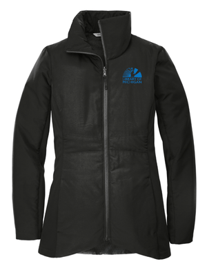 Custom Printed Apparel | Library of Michigan 2025 | Women's Black Insulated Jacket - Library of Michigan 25 - 18640