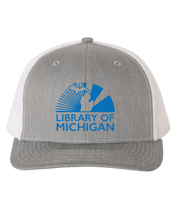 Custom Apparel - Screen Printing - Library of Michigan - Snapback Trucker Cap - Library of Michigan - 17783