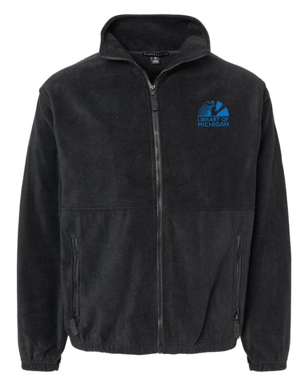Custom Apparel - Screen Printing - Library of Michigan - Unisex Fleece Full Zip Jacket - Library of Michigan - 17783