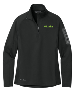 Custom Printed Apparel | Ludus - Eddie Bauer Women's 1/2 Zip Performance Fleece - Ludus OD