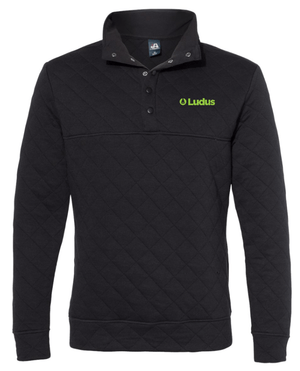 Custom Printed Apparel | Ludus - Men's Quilted Half Snap Pullover - Ludus OD