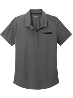 Custom Printed Apparel | Ludus - OGIO Women's Motion Polo *Blacktop / Tarmac Grey* - Ludus OD