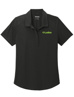 Custom Printed Apparel | Ludus - OGIO Women's Motion Polo *Blacktop / Tarmac Grey* - Ludus OD
