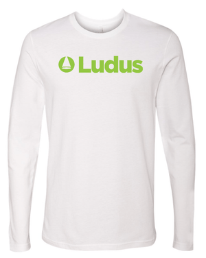 Custom Printed Apparel | Ludus - Unisex Jersey Long Sleeve Tee *White / Black* - Ludus OD