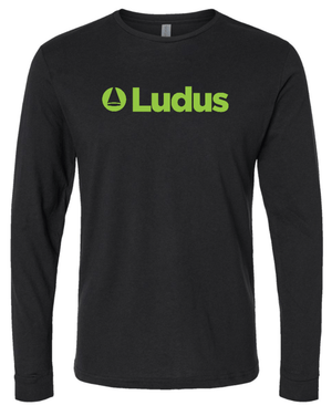Custom Printed Apparel | Ludus - Unisex Jersey Long Sleeve Tee *White / Black* - Ludus OD