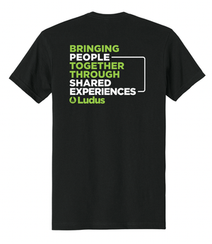 Custom Printed Apparel | Ludus - Unisex T-Shirt *Black / White* - Ludus OD