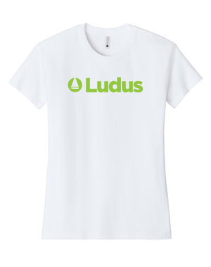 Custom Printed Apparel | Ludus - Women's Relaxed Tee *Black / White* - Ludus OD
