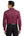 Michigan Department of Education Button Up Dress Shirt Burgundy/ Light Stone back view