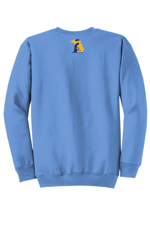 GL Cross Country Finalists Crewneck Carolina Blue back view