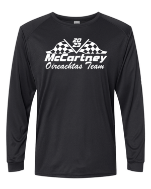 Custom Apparel - Screen Printing - McCartney Oirachtas Team - Adult Unisex Long Sleeve Performance T-shirt - McCartney Team - 14849