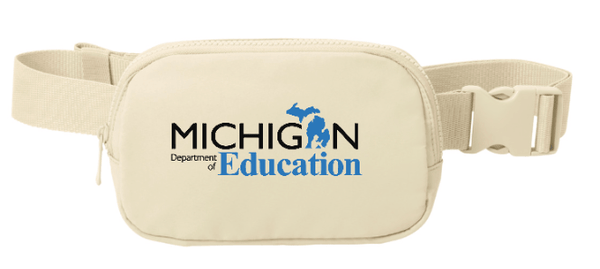 Custom Printed Apparel | MDE Fall 2025 - Hip Bag (Tan/Grey) - MDE F25 - 18407
