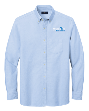 Custom Printed Apparel | MDE Fall 2025 - Men's Light Blue Oxford Shirt - MDE F25 - 18407