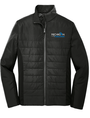 Custom Printed Apparel | MDE Fall 25 - Men's Black Insulated Jacket - MDE F25 - 18407