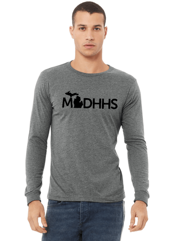 Custom Apparel - Screen Printing - MDHHS - Adult Unisex Long Sleeve T-Shirt - Long Sleeve T-Shirt - MDHHS - 14919