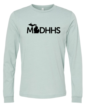 Custom Apparel - Screen Printing - MDHHS - Adult Unisex Long Sleeve T-Shirt - Long Sleeve T-Shirt - MDHHS - 14919