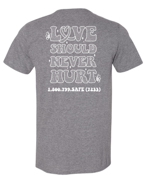 Custom Apparel - Screen Printing - MDHHS - Domestic Violence Awareness - Adult T-Shirt (Purple, Grey, White) - MDHHS - 16784