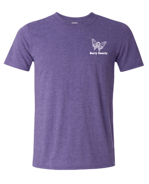 Custom Apparel - Screen Printing - MDHHS - Domestic Violence Awareness - Adult T-Shirt (Purple, Grey, White) - MDHHS - 16784