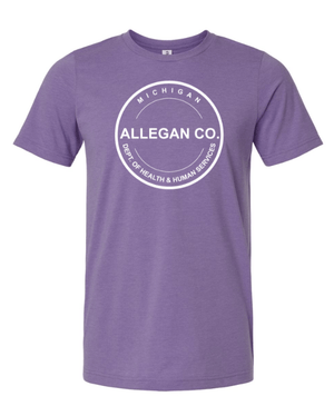 Custom Apparel - Screen Printing - MDHHS Gear - Allegan & Barry Co. - Adult Unisex Tee (Multiple Colors Available) - Allegan & Barry County MDHHS - 17194