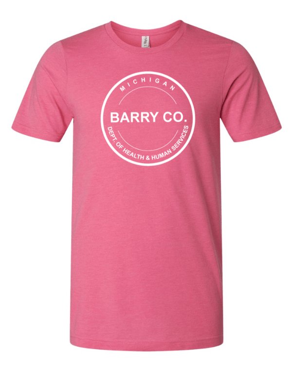 Custom Apparel - Screen Printing - MDHHS Gear - Allegan & Barry Co. - Adult Unisex Tee (Multiple Colors Available) - Allegan & Barry County MDHHS - 17194