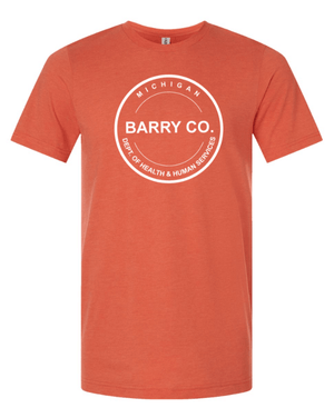 Custom Apparel - Screen Printing - MDHHS Gear - Allegan & Barry Co. - Adult Unisex Tee (Multiple Colors Available) - Allegan & Barry County MDHHS - 17194