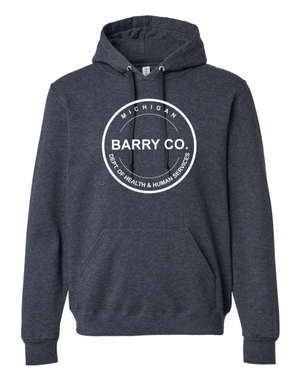 Custom Apparel - Screen Printing - MDHHS Gear - Allegan & Barry Co. - Premium Blend Hooded Sweatshirt (Multiple Colors Available) - Allegan & Barry County MDHHS - 17194