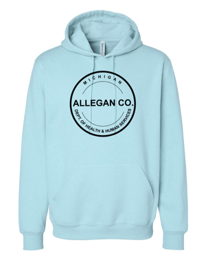 Custom Apparel - Screen Printing - MDHHS Gear - Allegan & Barry Co. - Premium Blend Hooded Sweatshirt (Multiple Colors Available) - Allegan & Barry County MDHHS - 17194