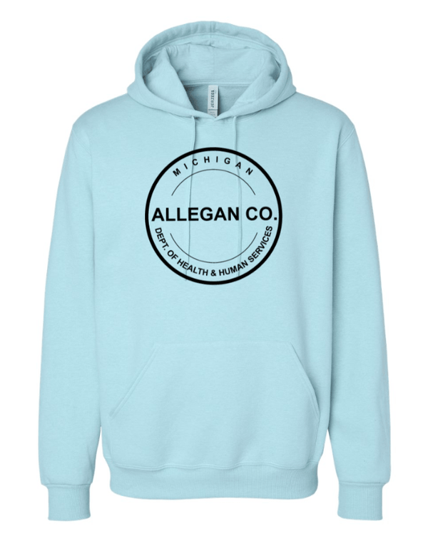 Custom Apparel - Screen Printing - MDHHS Gear - Allegan & Barry Co. - Premium Blend Hooded Sweatshirt (Multiple Colors Available) - Allegan & Barry County MDHHS - 17194