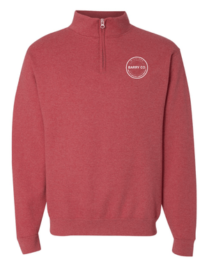 Custom Apparel - Screen Printing - MDHHS Gear - Allegan & Barry Co. - Quarter Zip Sweatshirt - Circle Logo Design - (Multiple Colors Available) - Allegan & Barry County MDHHS - 17194