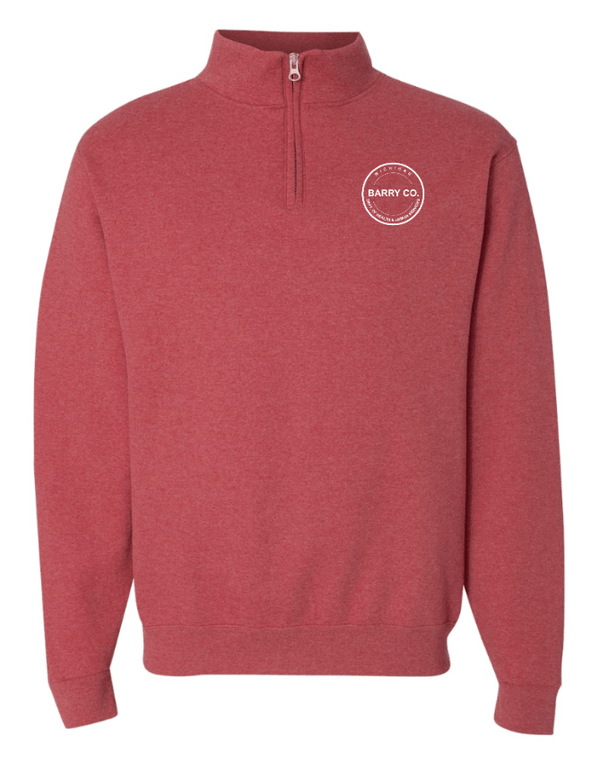 Custom Apparel - Screen Printing - MDHHS Gear - Allegan & Barry Co. - Quarter Zip Sweatshirt - Circle Logo Design - (Multiple Colors Available) - Allegan & Barry County MDHHS - 17194